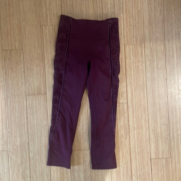 lululemon athletica size 2 wunder under leggings in dark adobe. EUC. - Picture 2 of 7
